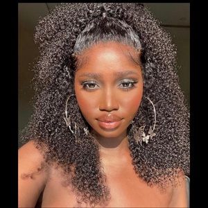 Maya curly human hair Brazilian wig